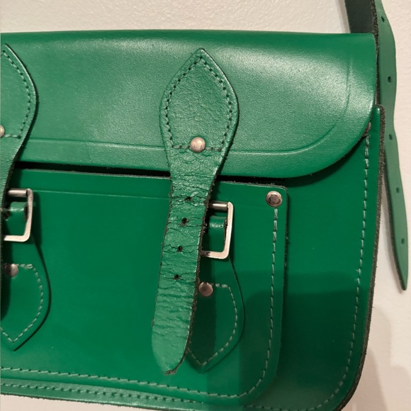 The Cambridge Satchel Company - Green Leather Satchel Bag - Picture 3 of 7